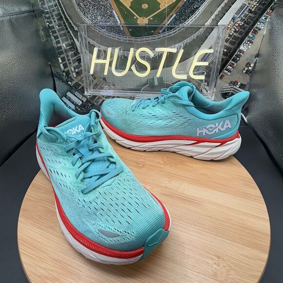 Hoka One One Women’s Clifton 8 “Aquarelle/Eggshell Blue” Sz 7.5B - Picture 5 of 10